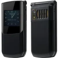 YONIS Téléphone Portable à Clapet 4G Double SIM Batterie 4800mAh SOS Noir