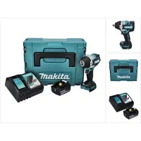 Makita DTW 700 RG1J Visseuse à chocs sans fil 18 V 700 Nm 1/2" XPT Brushless + 1x Batterie 6,0 Ah + Chargeur + Makpac