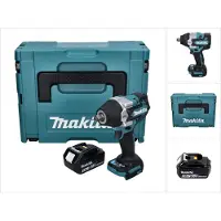 Makita DTW 700 T1J Visseuse à chocs sans fil 18 V 700 Nm 1/2" XPT brushless + 1x Batterie 5,0 Ah + Makpac - sans chargeur