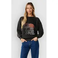 Rip Curl Seeker Raglan Standard Sweatshirt Noir 2XS Femme