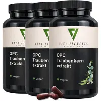 IK-Handelsgruppe Vita Elements Extrait de Pépins de Raisin OPC Lot de 3 240 Gélules Antioxydants Complément Alimentaire
