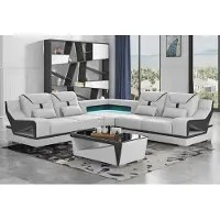AEA Ecksofa Sofa L-Form Weiß Designersofa Couch Polster Sofas Eck Couchen