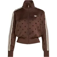 Adidas Veste de survêtement marron / brun foncé / blanc