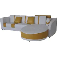AEA Canapé d'angle avec rembourrage USB Salon Paysage Designer Canapés Textile A1122