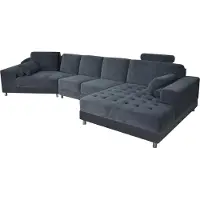 AEA Moderne Textil Sofa Eckcouch Polster Wohnzimmer L-Form Wohnlandschaft USB Ecksofa