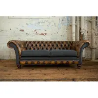 AEA Design Sofa Couch Polster Sofas Couchen Sitz Garnitur Leder 3 Sitzer Dreisitzer