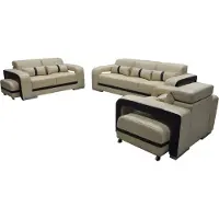 AEA Canapé avec USB,cuir Couch Polster Garniture 3+2+1 siège Set complet Design Nouveau