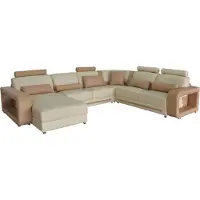 AEA Eck Sofa + USB Polster Ecke Wohn Zimmer Landschaft Designer Couchen A1135