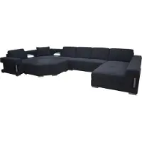 AEA Textile Canapé d'angle Coussin Salon Garniture Canapé d'angle Canapé + USB