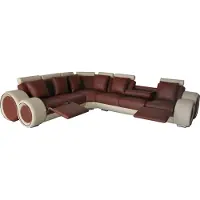 Xl Moebel Gmbh Design Leder Polster XXL Sitz Zimmer Sofa mit USB Design Eck Garnitur Sofas