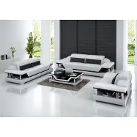 AEA Ledersofa Sofa USB Couch Wohnlandschaft 321 Sitzer Garnitur Design Sofagarnitur