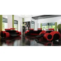 AEA Canapé BERLIN Canapé rembourré Garniture 3+2 sièges Designer Canapé en cuir avec USB Nouveau