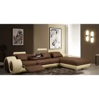 AEA Design breveté Canapé d'angle Canapé Coussin en cuir Coin BERLINb Paysage de salon