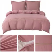 Łóżkoholicy Lozkoholicy Lumera Ensemble de literie 200x220 Rose Brodé