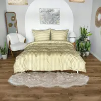 Łóżkoholicy Eusebia Home Ensemble de literie microfibre rayures 140x200cm