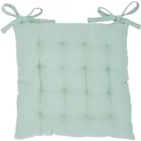 TODAY Coussin en coton pour chaise de cuisine COMFORT, noué, 38 x 38 cm, sauge