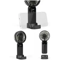 Livoo Ventilateur avec support de téléphone Rechargeable avec câble USB-c