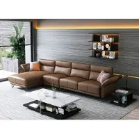 AEA Wohnlandschaft Ecksofa L-Form Sessel Set Garnitur Modern Sofa Eckcouch Leder