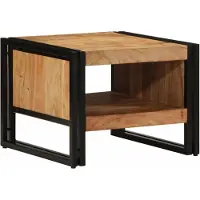 vidaXL Table basse 50x50x38 cm en bois massif d'acacia