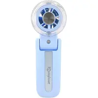 PowerSmart Ventilateur de poche , bleu, avec refroidissement par eau, plaque de refroidissement à semi-conducteurs, batterie de 3600 mAh, rechargeable