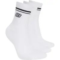 SKECHERS Femmes, Baskets, 3pk Wpk Wmn Ls Low Crew, Blanc, (39, 40, 41, 42)