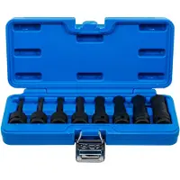 Bgs 5481 Jeu de douilles à embout de force, six pans creux 5-19 mm, 12,5 (1/2), 8 pcs.