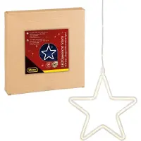 Idena LED Lumière décorative étoile 50cm blanc chaud 6h Timer