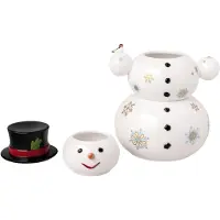 Villeroy & Boch Bonhomme de neige Boîte Jouets de Noël Mémoire, Boîte de conservation, Multicolore, Blanc