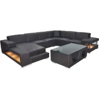 Xl Moebel Gmbh Ledersofa Ecke Wohnlandschaft Garnitur Design Modern Ecksofa Sofa U-Form mit USB