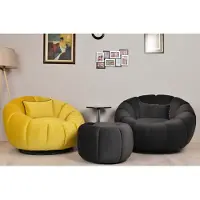 Xl Moebel Gmbh Salon moderne Set Tabouret Fauteuil Relax Une place Meuble rembourré 2pcs
