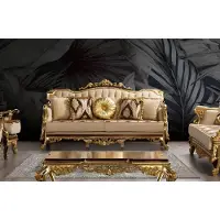 Xl Moebel Gmbh Dreisitzer Sofa 3 Sitzer Barock Rokoko Couch Luxus Sofas Stoff Textil Design