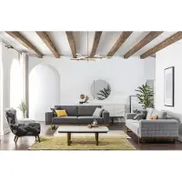 AEA Sofagarnitur 331 Sitzer Stoffsofa Sofa Sofas Stoff Sessel Grau Modern