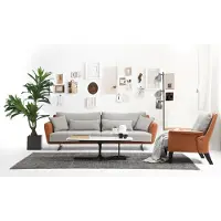 Xl Moebel Gmbh Sofagarnitur 21 Sitzer Wohnzimmer Sofa Orange Stoff Sessel Zweisitzer