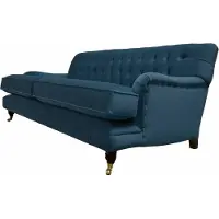 AEA Canapé trois places rembourré Design Canapé bleu Assise Canapés Meubles Chesterfield