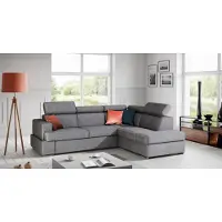 AEA Bettfunktion Stoff Ecksofa L-Form Sofa Couch Design Couch Polster Textil Modern