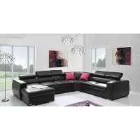 AEA XXL Big Canapé-lit Canapé salon Assise Coussin Salon 100% cuir véritable