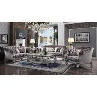 AEA Sofa Dreisitzer Sofas Couch Polster Garnitur Leder Barock Rokoko Wohnlandschaft