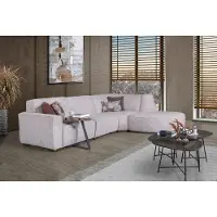 AEA Exklusives Weißes Ecksofa L-Form Wohnzimmer Designer Couch Moderne Möbel