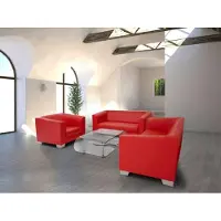 AEA Sofagarnitur 3+2+1 Sitzer Set Design Sofas Polster Couchen Leder Relax Moderne