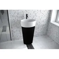 Xl Moebel Gmbh Design Freistehender Waschtisch Acryl Waschschale Mit Säule Aufsatzwaschbecken