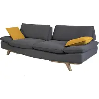 AEA Canapé gris élégant, 3 places, design moderne, canapé de salon luxueux