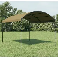 vidaXL Pavillon 4x3x2,6 m Taupe 180 g/m