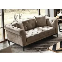 AEA Chesterfield Sofa Couch Polster Leder Couchen Polster Garnitur 3 Sitzers
