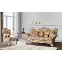 Xl Moebel Gmbh Luxus Sofa Beige Sofagarnitur Sofas Sessel 3+1 Sitzer Stoff Design