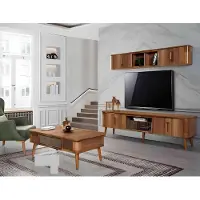 Xl Moebel Gmbh Rtv tv Sideboard Leder Holz Tisch Fernseh Schrank Tisch Design Low 2tlg. Set