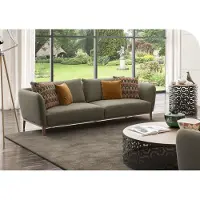AEA Olivengrüner Dreisitzer Moderne Wohnzimmercouch Sitzmöbel Couch Sofa