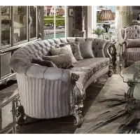 AEA Rund Sofa Wohn Möbel Stoff Sofas Couchen Polster Sitz Runde Landschaft Eck