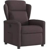 vidaXL Fauteuil relax brun foncé Tissu