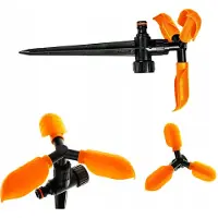 Bradas ECO-PW3325 Asperseur Rotatif 3 Bras Arrosage Jardin