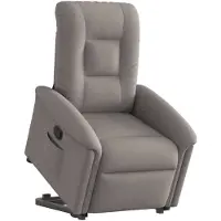vidaXL Fauteuil relax avec releveur Taupe Tissu